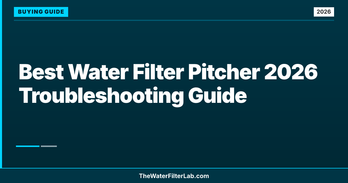 Best Water Filter Pitcher 2026 Troubleshooting Guide