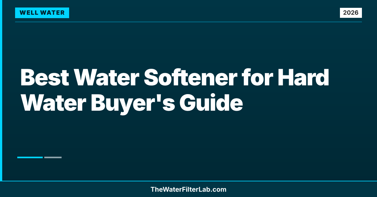 Best Water Softener for Hard Water Buyer's Guide