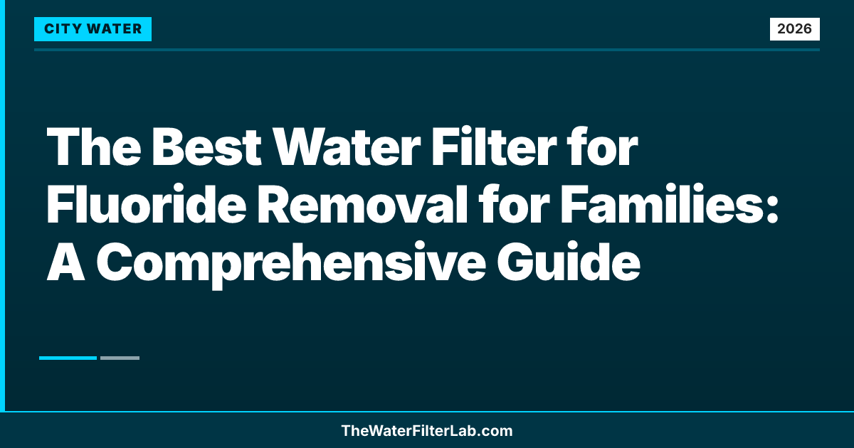 The Best Water Filter for Fluoride Removal for Families: A Comprehensive Guide