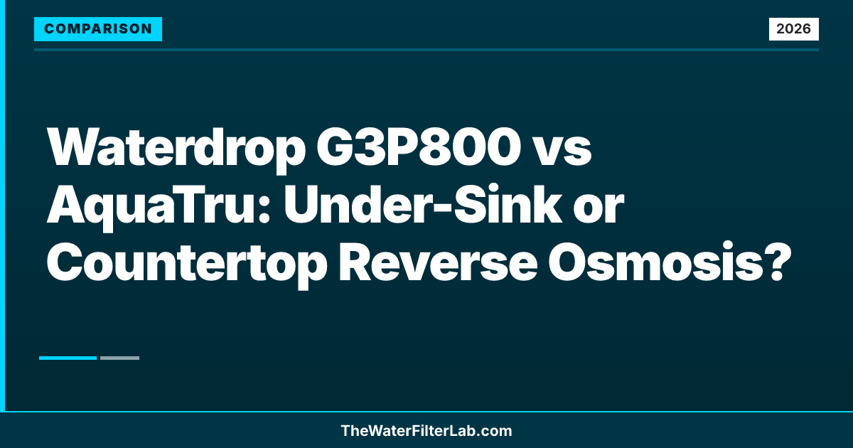 Waterdrop G3P800 vs AquaTru: Under-Sink or Countertop Reverse Osmosis?
