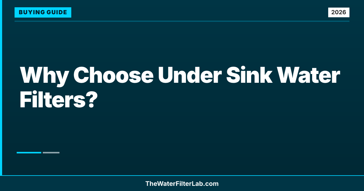 Why Choose Under Sink Water Filters?